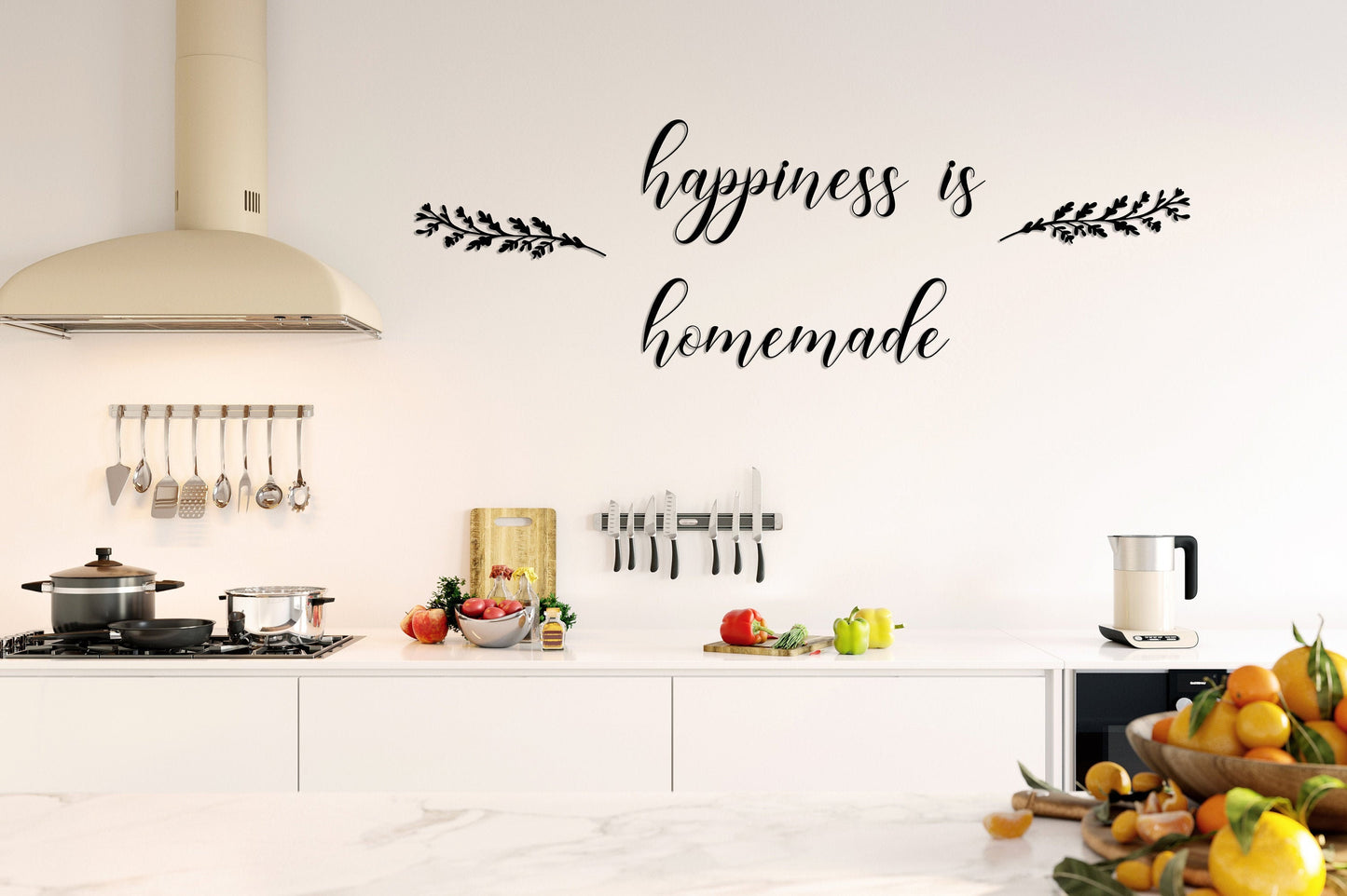 Happiness Is Homemade, Metal Wall Decor, Kitchen Metal Wall Art, Kitchen Wall Decor, Kitchen Quotes, Secret Ingredient