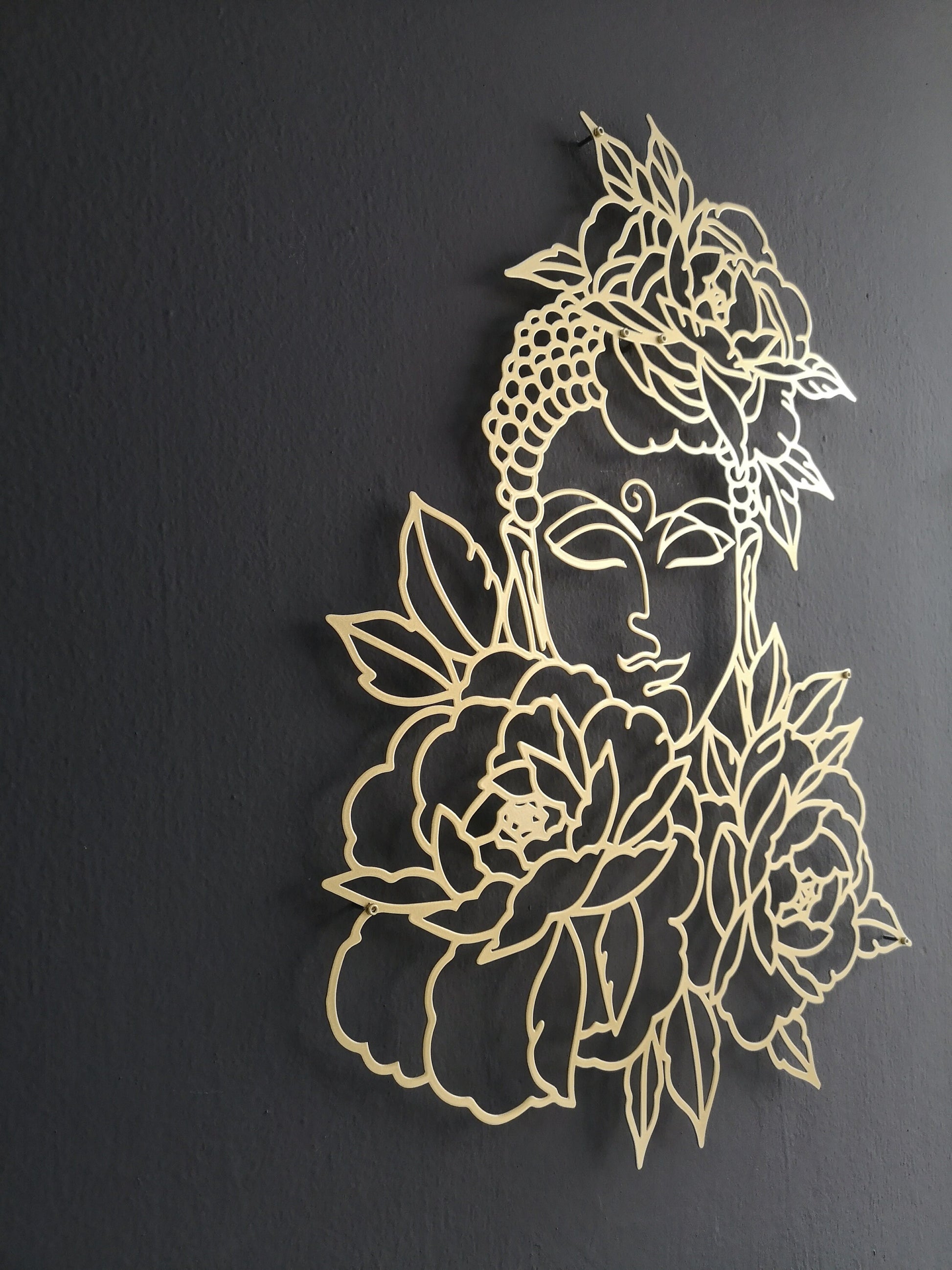 Buddha Metal Wall Art - BlackIvyCrafts