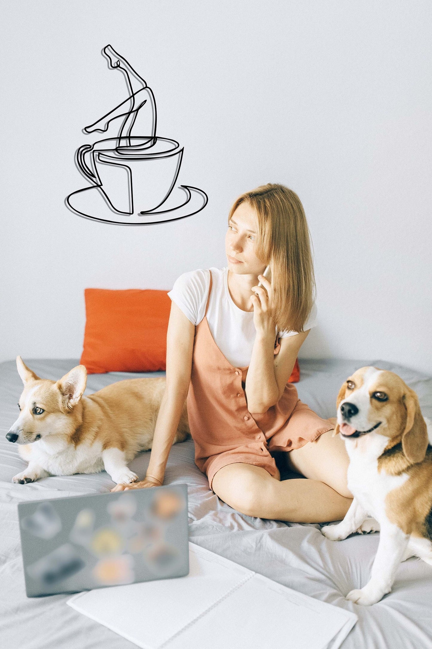 Woman Legs Metal Wall Decor, Coffee Metal Wall Decor, Cafe Wall Art, Modern Coffee Corner Decor, Woman Wall Decor, Gift for Her