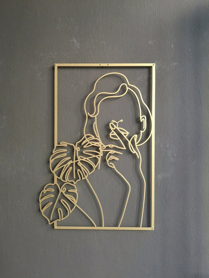 Gold Female Wall Decor Set - BlackIvyCraft