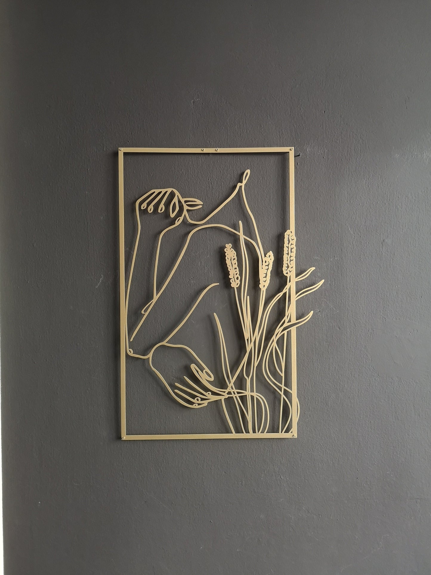 Gold Female Wall Decor Set - BlackIvyCraft