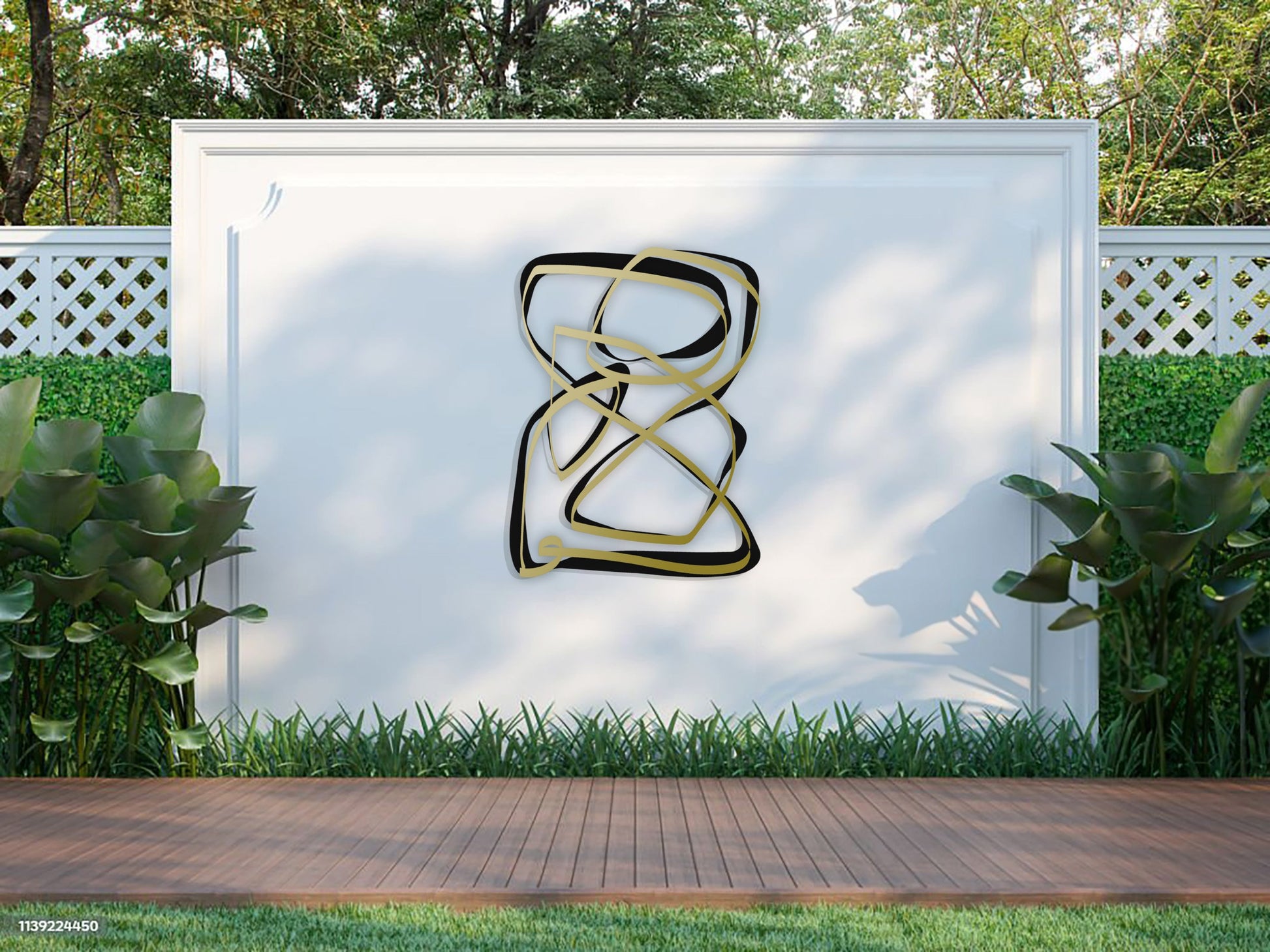 Oversize Abstract Metal Wall - BlackIvyCraft